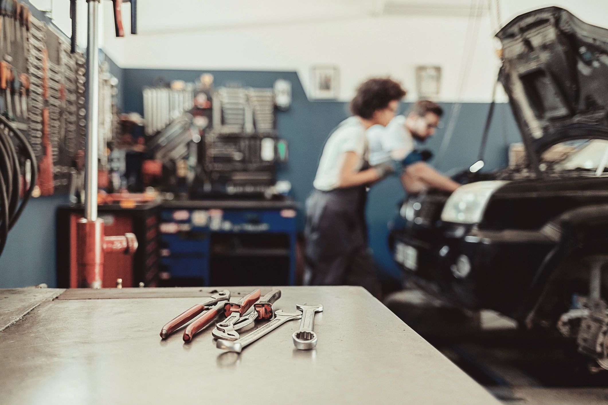 Subaru owner at service center